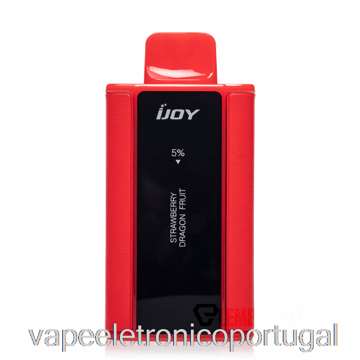 Vape Eletrônico Ijoy Capitão 10000 Morango Descartável Fruta Do Dragão
